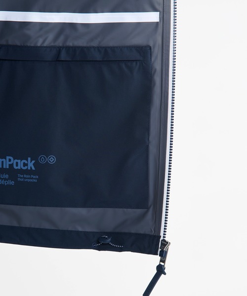 MTD 防水 撥水 透湿 ポケッタブル 軽量レインパックフーデッド