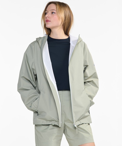 AIGLE（エーグル）の「MTD 全天候型 防水 撥水 透湿 フーデッドジャケット（マウンテンパーカー・レディース・ブルー/モスグリーン/セージグリーン/ダークブルー/ブラック・S/M/L）」の7枚目の写真