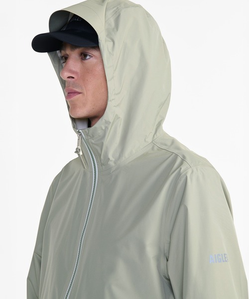 AIGLE（エーグル）の「MTD 全天候型 防水 撥水 透湿 フーデッドジャケット（マウンテンパーカー・レディース・ブルー/モスグリーン/セージグリーン/ダークブルー/ブラック・S/M/L）」の10枚目の写真