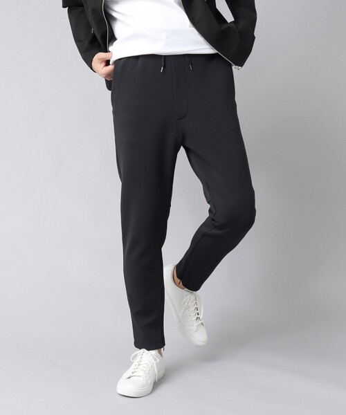 NOLLEY’S（ノーリーズ）の「【ACTIVE SECT】《限定展開》ダブルニットスウェットパンツ 25SS（その他パンツ・メンズ・ブラック/チャコールグレー/カーキ・M/L/XL/S）」の2枚目の写真
