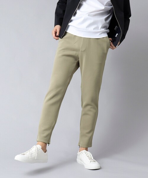 NOLLEY’S（ノーリーズ）の「【ACTIVE SECT】《限定展開》ダブルニットスウェットパンツ 25SS（その他パンツ・メンズ・ブラック/チャコールグレー/カーキ・M/L/XL/S）」の6枚目の写真