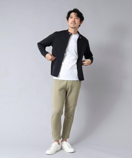 NOLLEY’S（ノーリーズ）の「【ACTIVE SECT】《限定展開》ダブルニットスウェットパンツ 25SS（その他パンツ・メンズ・ブラック/チャコールグレー/カーキ・M/L/XL/S）」の7枚目の写真