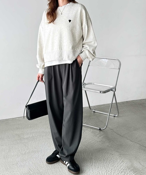 GeeRA(ジーラ)の「【全骨格◎/体型拾わず美脚見え/低身長サイズ有】新色追加!オンオフ着られるカーブパンツスラックス(その他パンツ・レディース・チャコール/ブラック/アイボリー/モカ/ライトグレー・LARGE/X-LARGE/MEDIUM/SMALL/XX-LARGE)」の18枚目の写真