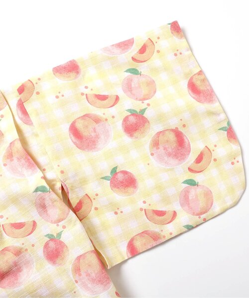 Ampersand（アンパサンド）の「【帯2本セット/ジュニア対応】ワンピースとしても着られる！ ももとギンガム浴衣（浴衣・キッズ・ラベンダー/イエロー/ピンク・80/90/100/110/120/130/140）」の19枚目の写真