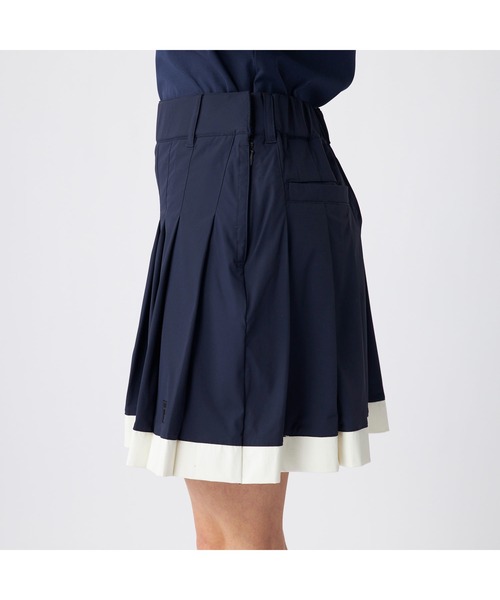 FILA GOLF(フィラゴルフ )の「FILA GOLF/フィラ ゴルフ ゴルフウェア ウエストギャザー 配色 プリーツスカート(スカート・レディース・ネイビー/ライトブルー/ホワイト・LL/L/M)」の10枚目の写真