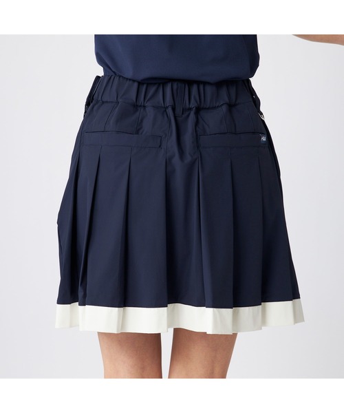FILA GOLF(フィラゴルフ )の「FILA GOLF/フィラ ゴルフ ゴルフウェア ウエストギャザー 配色 プリーツスカート(スカート・レディース・ネイビー/ライトブルー/ホワイト・LL/L/M)」の11枚目の写真