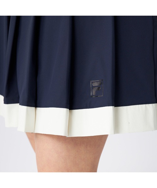 FILA GOLF(フィラゴルフ )の「FILA GOLF/フィラ ゴルフ ゴルフウェア ウエストギャザー 配色 プリーツスカート(スカート・レディース・ネイビー/ライトブルー/ホワイト・LL/L/M)」の14枚目の写真