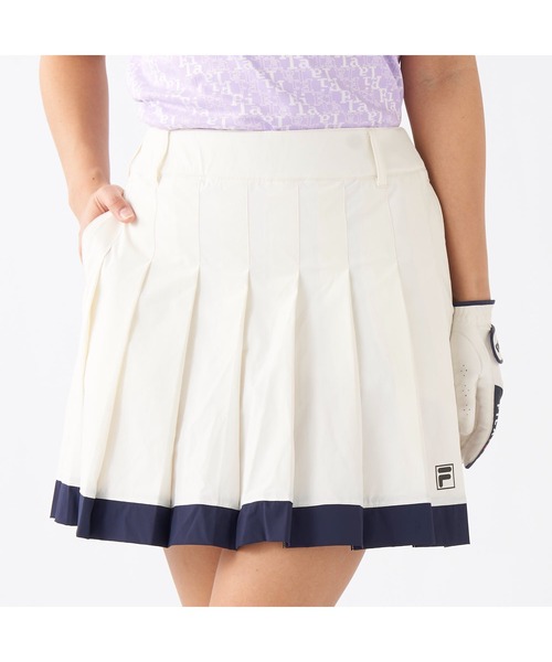 FILA GOLF(フィラゴルフ )の「FILA GOLF/フィラ ゴルフ ゴルフウェア ウエストギャザー 配色 プリーツスカート(スカート・レディース・ネイビー/ライトブルー/ホワイト・LL/L/M)」の20枚目の写真