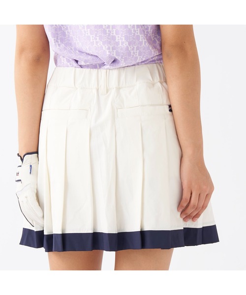 FILA GOLF(フィラゴルフ )の「FILA GOLF/フィラ ゴルフ ゴルフウェア ウエストギャザー 配色 プリーツスカート(スカート・レディース・ネイビー/ライトブルー/ホワイト・LL/L/M)」の22枚目の写真