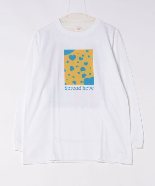 ARCHIVER(アーカイバ)の「【RS】【Spread Love】オリジナルプリント L/S T(Tシャツ/カットソー・レディース・ブラック/ホワイト・MEDIUM)」の1枚目の写真