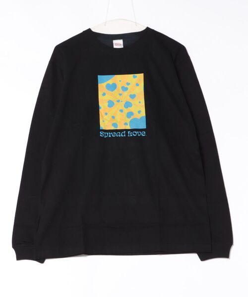ARCHIVER(アーカイバ)の「【RS】【Spread Love】オリジナルプリント L/S T(Tシャツ/カットソー・レディース・ブラック/ホワイト・MEDIUM)」の2枚目の写真