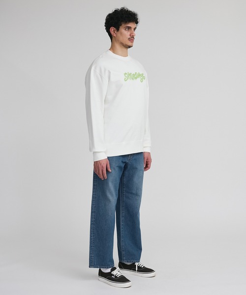 Saturdays NYC（サタデーズ ニューヨークシティ ）の「NEON SATURDAYS SWEATSHIRT（Tシャツ/カットソー・メンズ・ホワイト/ネイビー・S/L/M/XL）」の5枚目の写真