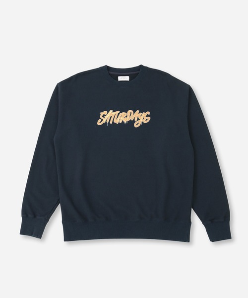 Saturdays NYC（サタデーズ ニューヨークシティ ）の「NEON SATURDAYS SWEATSHIRT（Tシャツ/カットソー・メンズ・ホワイト/ネイビー・S/L/M/XL）」の16枚目の写真
