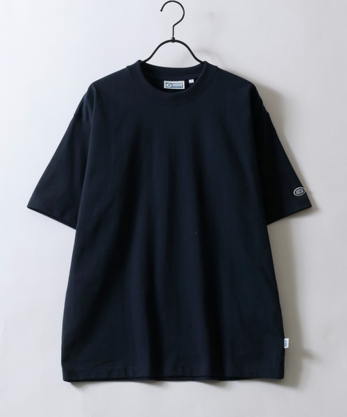 DISCUS（ディスカス）の「DISCUS/ディスカス USAコットン ヘビーウェイト ロゴワッペン刺繍 半袖Tシャツ レディース メンズ（Tシャツ/カットソー・メンズ・グレー/グレイッシュブルー/ブラック/グレイッシュベージュ/ピンクベージュ/ホワイト/オートミール/ネイビー・M/L/LL）」の14枚目の写真