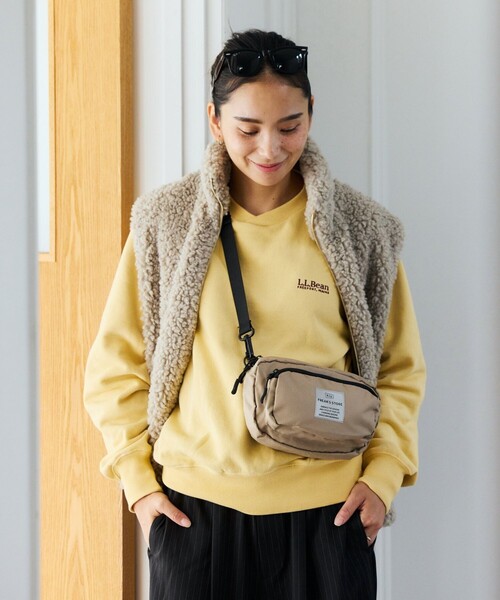 KiU(キウ)の「KiU×FREAK'S STORE/キウ×フリークスストア 別注300D BODY BAG SMALL 300D スモールボディーバッグ 撥水(ショルダーバッグ・メンズ・レオパード/ベージュ/ブラック・ONE SIZE)」の10枚目の写真