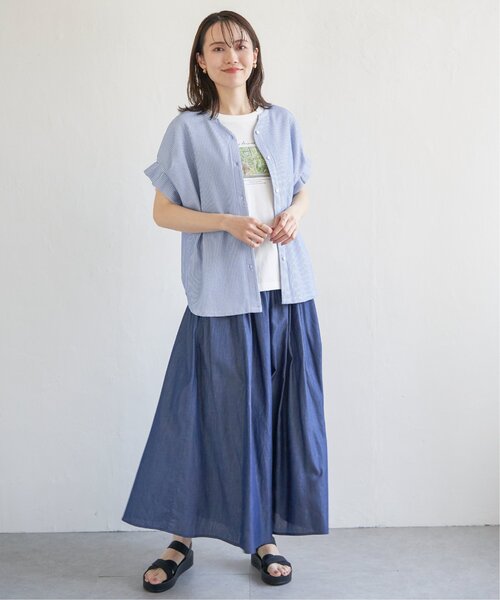 ikka(イッカ)の「【プチプラ1990円(税抜)】ロゴフォトプリントTシャツ【親子コーデ】(Tシャツ/カットソー・レディース・オフホワイト/チャコールグレー/オレンジ/ホワイト・M/L/S)」の13枚目の写真