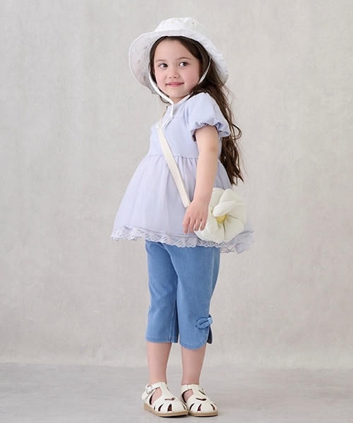 petit main（プティマイン）の「モチーフポシェット（ショルダーバッグ・キッズ・アイボリー/ライトピンク・F）」の7枚目の写真