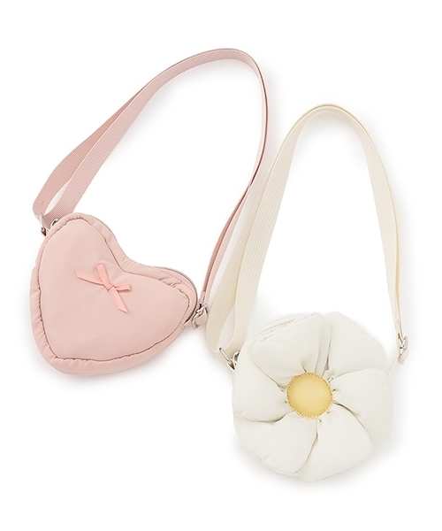 petit main（プティマイン）の「モチーフポシェット（ショルダーバッグ・キッズ・アイボリー/ライトピンク・F）」の16枚目の写真