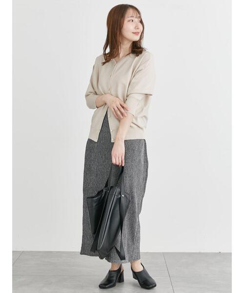 Te chichi TERRASSE（テチチテラス）の「前後2WAYドルマンVネックカーディガン（カーディガン/ボレロ・レディース・ネイビー/ベージュ/レッド/ブルー・F）」の6枚目の写真