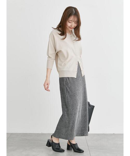 Te chichi TERRASSE（テチチテラス）の「前後2WAYドルマンVネックカーディガン（カーディガン/ボレロ・レディース・ネイビー/ベージュ/レッド/ブルー・F）」の7枚目の写真