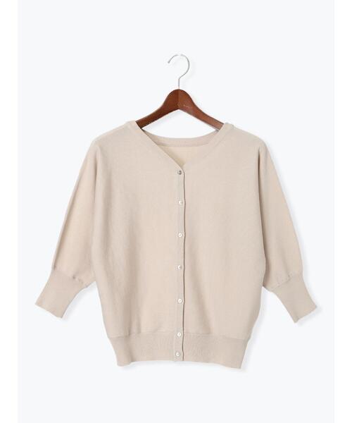 Te chichi TERRASSE（テチチテラス）の「前後2WAYドルマンVネックカーディガン（カーディガン/ボレロ・レディース・ネイビー/ベージュ/レッド/ブルー・F）」の10枚目の写真