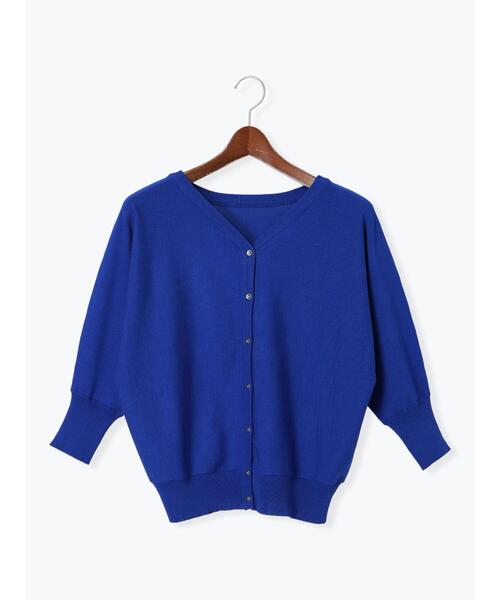 Te chichi TERRASSE（テチチテラス）の「前後2WAYドルマンVネックカーディガン（カーディガン/ボレロ・レディース・ネイビー/ベージュ/レッド/ブルー・F）」の11枚目の写真