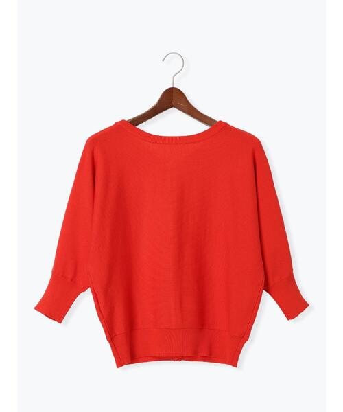 Te chichi TERRASSE（テチチテラス）の「前後2WAYドルマンVネックカーディガン（カーディガン/ボレロ・レディース・ネイビー/ベージュ/レッド/ブルー・F）」の18枚目の写真