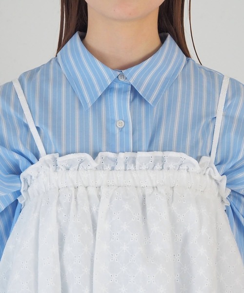 tiptop(ティップトップ)の「【2way】総刺繍コットンキャミスカート(スカート・レディース・オフホワイト/ブラック・FREE)」の18枚目の写真