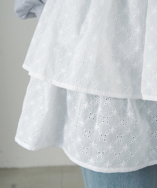 tiptop(ティップトップ)の「【2way】総刺繍コットンキャミスカート(スカート・レディース・オフホワイト/ブラック・FREE)」の22枚目の写真