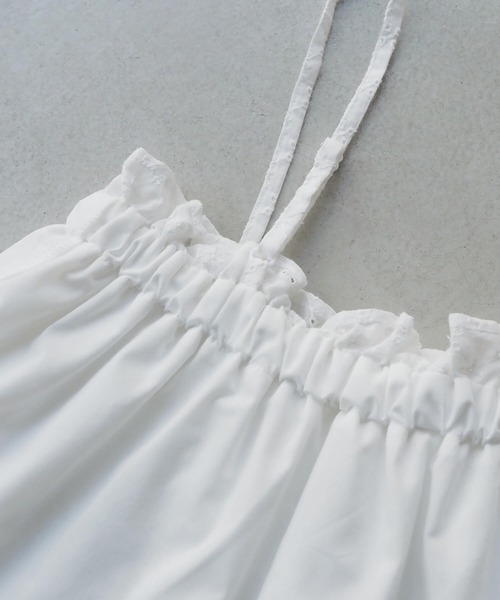 tiptop(ティップトップ)の「【2way】総刺繍コットンキャミスカート(スカート・レディース・オフホワイト/ブラック・FREE)」の21枚目の写真