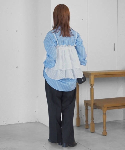 tiptop(ティップトップ)の「【2way】総刺繍コットンキャミスカート(スカート・レディース・オフホワイト/ブラック・FREE)」の17枚目の写真