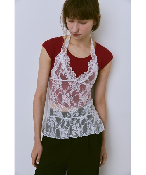 un/neu(アンノイ)の「カップ付きコンパクトT(Tシャツ/カットソー・レディース・グレー/アイボリー/ブラック/レッド・FREE)」の20枚目の写真