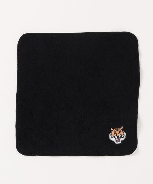 Actually（アクチュアリー）の「トラ刺?タオルハンカチ  BK（ハンカチ/ハンドタオル・レディース・ブラック/ライトグレー・0）」の2枚目の写真