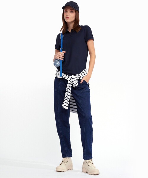 COOL TOUCH UVカット 吸水速乾 ワンポイントロゴ刺繍 ポロシャツ