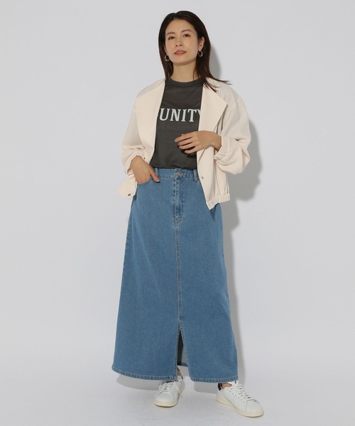 Elura（エルーラ）の「ヴィンテージツイルクロスブルゾン/323300（ブルゾン・レディース・グレイッシュベージュ/アイボリー/チャコールグレー・FREE）」の11枚目の写真