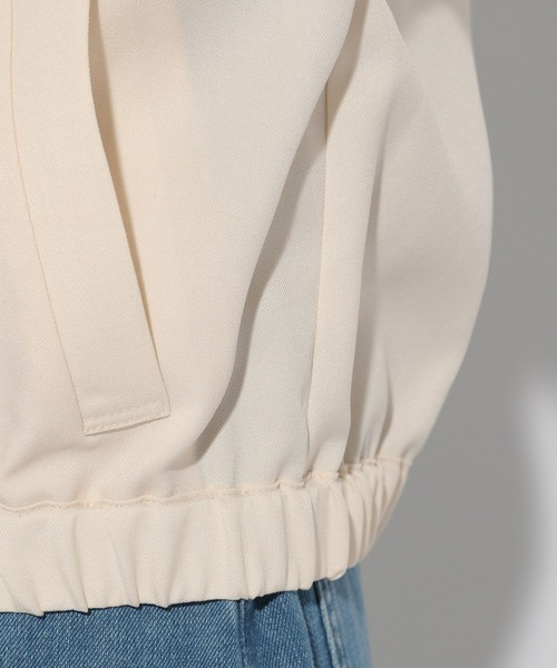 Elura（エルーラ）の「ヴィンテージツイルクロスブルゾン/323300（ブルゾン・レディース・グレイッシュベージュ/アイボリー/チャコールグレー・FREE）」の17枚目の写真