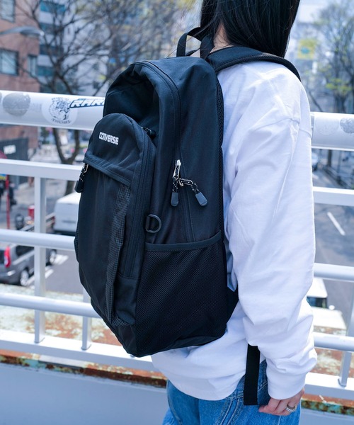 CONVERSE（コンバース）の「【CONVERSE／コンバース】NEWロゴバックパック（バックパック/リュック・メンズ・ブラック/ピンク/サックスブルー/ホワイト・FREE）」の7枚目の写真