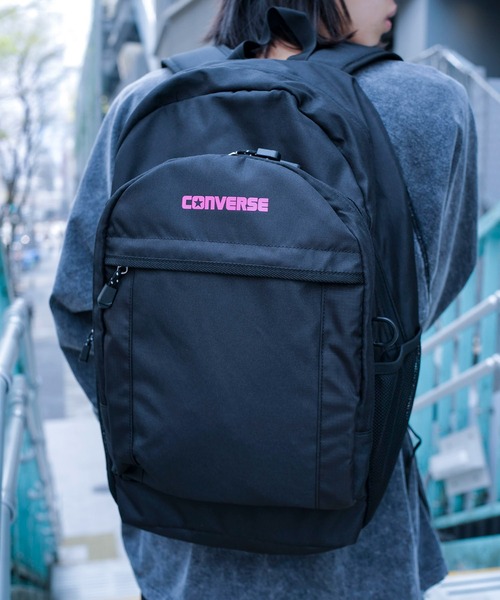CONVERSE（コンバース）の「【CONVERSE／コンバース】NEWロゴバックパック（バックパック/リュック・メンズ・ブラック/ピンク/サックスブルー/ホワイト・FREE）」の5枚目の写真
