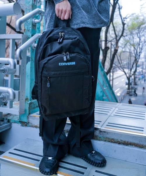CONVERSE（コンバース）の「【CONVERSE／コンバース】NEWロゴバックパック（バックパック/リュック・メンズ・ブラック/ピンク/サックスブルー/ホワイト・FREE）」の19枚目の写真
