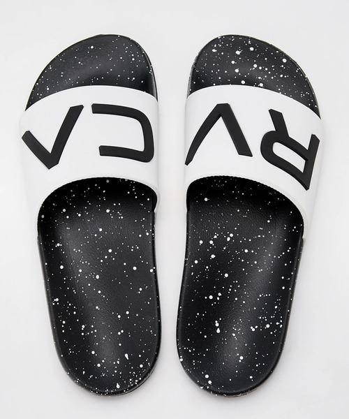 RVCA(ルーカ)の「RVCA メンズ RVCA SHOWER SLIDE ファッションサンダル 【2025年春夏モデル】/ルーカスライドサンダル・シャワサン(シャワーサンダル)(サンダル・メンズ・ホワイト/ブラック系その他/ホワイト系その他/ブラック・10/9/8)」の4枚目の写真
