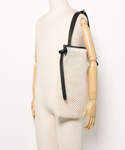 marco masi(マルコマージ)の「【MARCO MASI/マルコ・マージ】メッシュバッグ トートバッグ(トートバッグ・レディース・ベージュ×ブラック・FREE)」の5枚目の写真