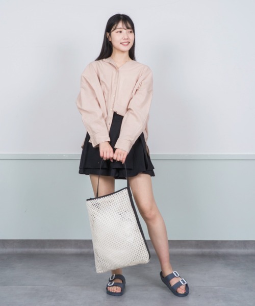 marco masi(マルコマージ)の「【MARCO MASI/マルコ・マージ】メッシュバッグ トートバッグ(トートバッグ・レディース・ベージュ×ブラック・FREE)」の8枚目の写真