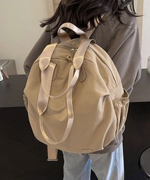 円型リュックサック 3wayバックパック