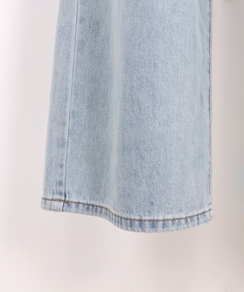 BLUEEAST(ブルーイースト)の「パールフラワーデニムパンツ(デニムパンツ・レディース・ブルー・LARGE/MEDIUM/SMALL)」の9枚目の写真