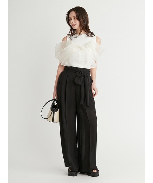 CELFORD（セルフォード）の「リボンモチーフキャミセットニットプル