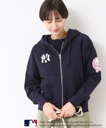 【Dessin】新品同様　レディースパーカー　コート　ネイビー 公式】Dessin（デッサン）の通販 | パーカー通販 | ワールド