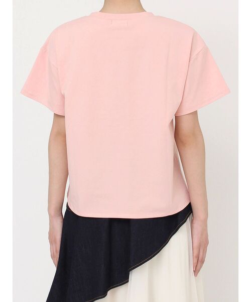 RESEXXY（リゼクシー）の「エンブロイダリーロゴTシャツ（Tシャツ/カットソー・レディース・ホワイト/ピンク/ブラック/チャコールグレー・FREE）」の11枚目の写真