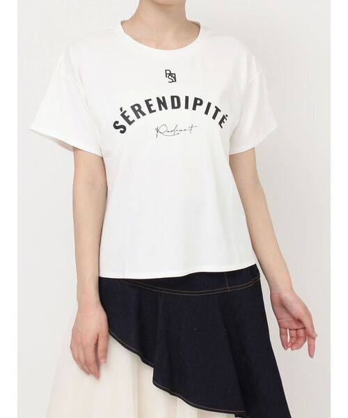 RESEXXY（リゼクシー）の「エンブロイダリーロゴTシャツ（Tシャツ/カットソー・レディース・ホワイト/ピンク/ブラック/チャコールグレー・FREE）」の21枚目の写真