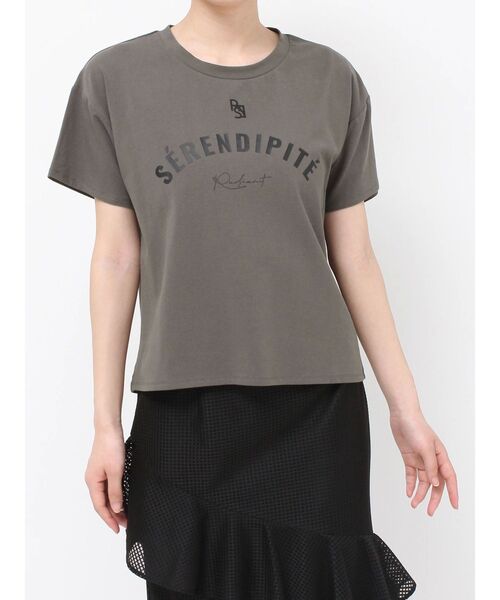 RESEXXY（リゼクシー）の「エンブロイダリーロゴTシャツ（Tシャツ/カットソー・レディース・ホワイト/ピンク/ブラック/チャコールグレー・FREE）」の22枚目の写真