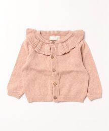Quincy Mae（クインシーメイ）の「/Quincy Mae/Ruffle Collar Cardigan || Heathered Rose（その他ベビー用品）」